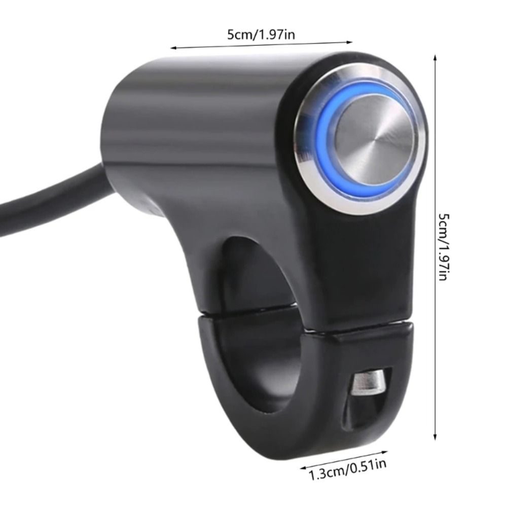 DC 12V Motorcycle Handlebar Switch ON/OFF Light Push Button  Universal Applicationsories