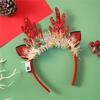Flashing Christmas Headband with Built-in LED Light New Year Headgear Festive Hair Accessories for Holiday Parties