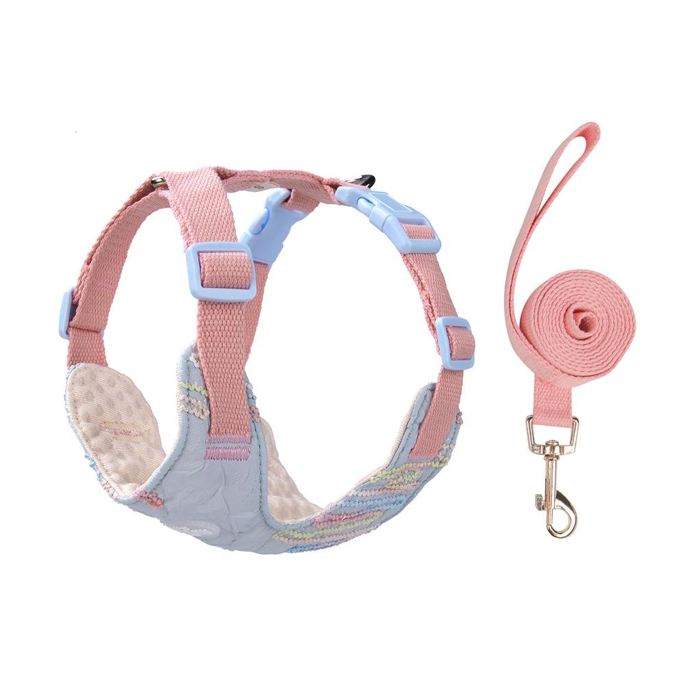 New dog leash anti-leash neck pet chest strap small dog vest self-pack chest back