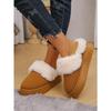 Women's Autumn and Winter Platform Cotton Shoes Snow Boots Plus Velvet Warm Indoor and Outdoor Straps Comfortable and Soft