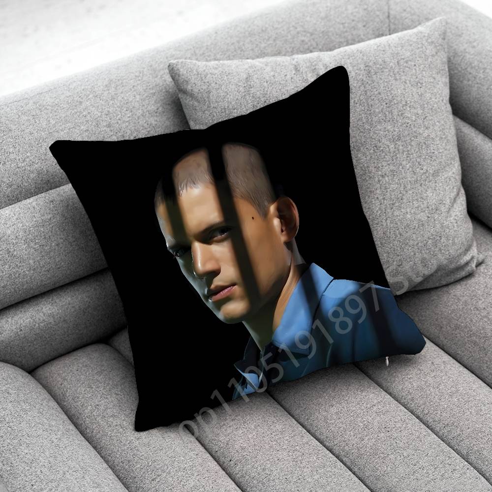 American actor W-Wentworth Miller Throw Pillow Case For 45*45cm 40cm 30cm 50cm 55cm Square Home Pillowcase Case