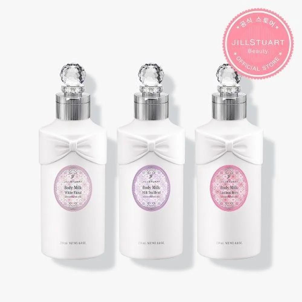 Choose one of three 250mL body milks White floral