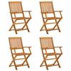 VidaXL Ensemble à Manger de Jardin 5 pcs, Chaises et Table à Dîner, Meubles de Terrasse Patio Extérieur, Rétro, Bois 3203352