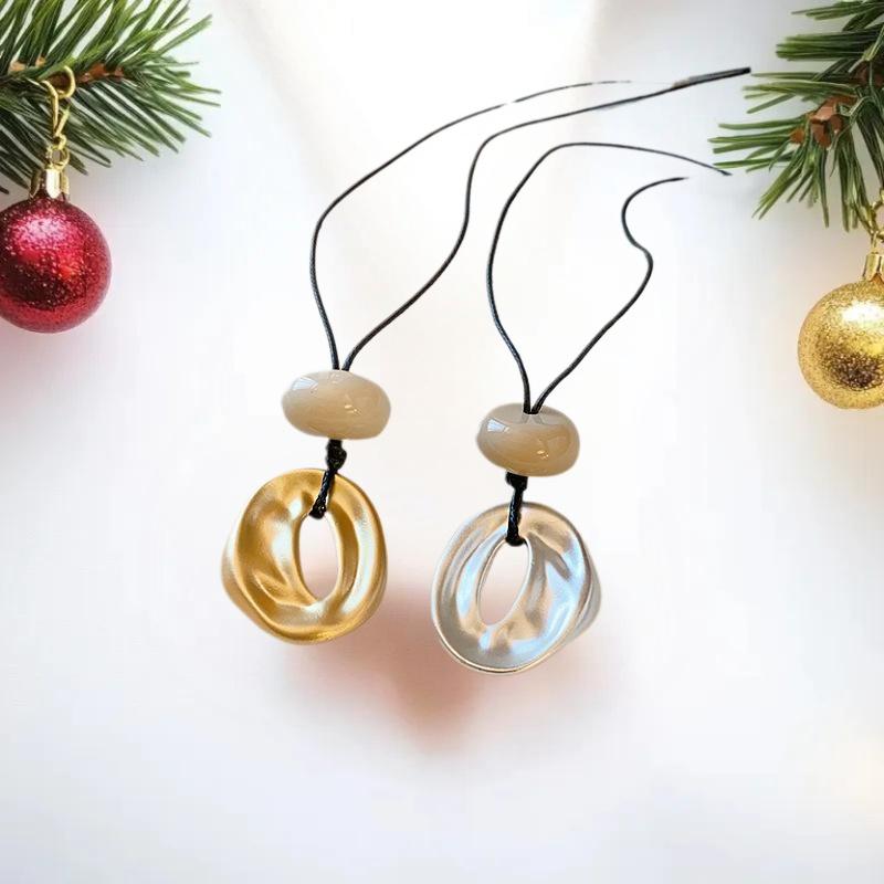 Korean Minimalist Geometric Pendant Long Necklace Women's Irregular Adjustable Versatile Fashion Accessories