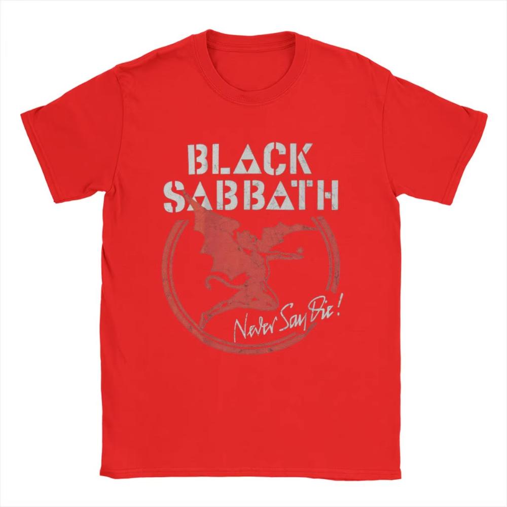 Men's Women Printed T-Shirts Black Cool Sabbaths Novelty Cotton Tee Shirt Short Sleeve Male T Shirts Round Collar Tops Gift Idea