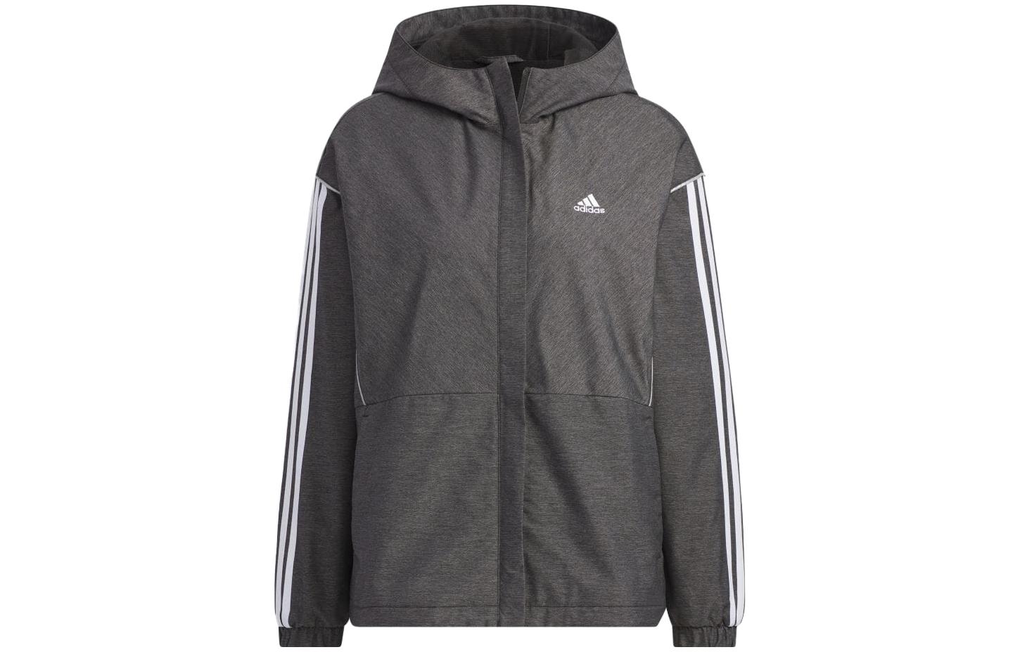 Adidas Jackets Women s Gray Hooded Moderate Other IK9881 S