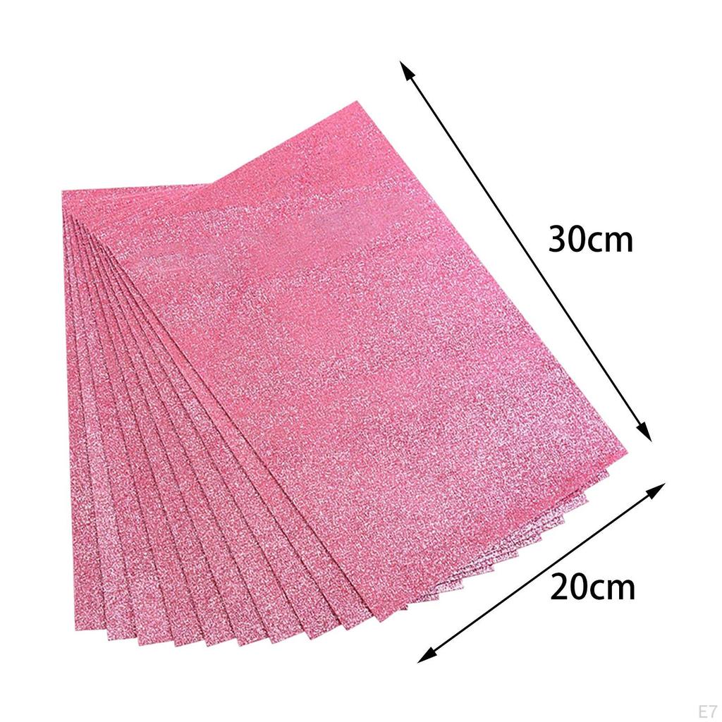 Craft Foam Sheets Glitter Origami 10x Handmade Papers Sponge Paper for