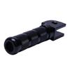 Knurled Motorcycle Foot Pegs with Forked Mounting-Hole End, Machined Aluminum Assembly for Replacement Projects