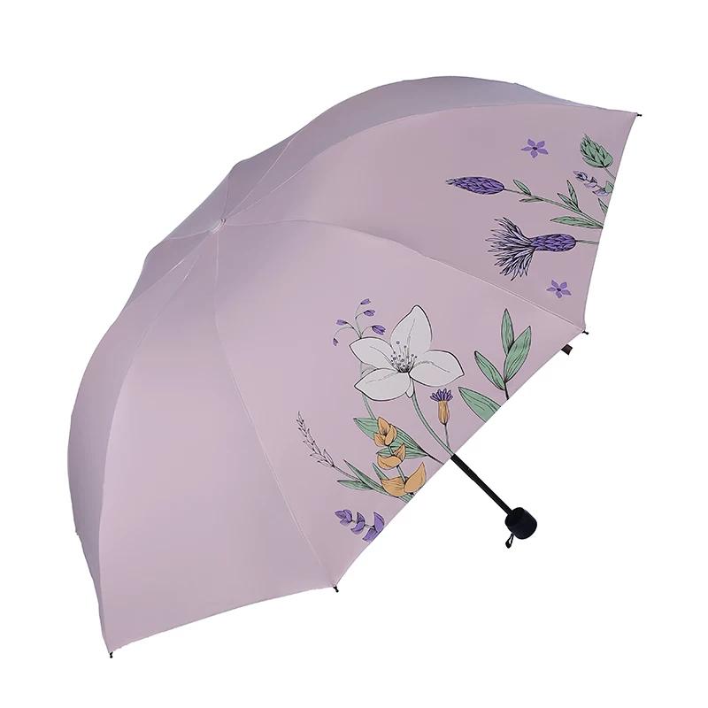 2026 New Model Paradise Umbrella 80% Off Floral Dual-Use Umbrella with Black Coating for Sun Protection and Convenient Sunshade Umbrella
