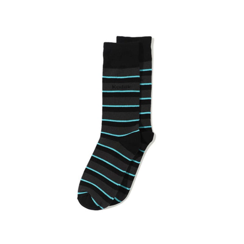 KODAK Apparel Striped Crew Socks CHARCOAL