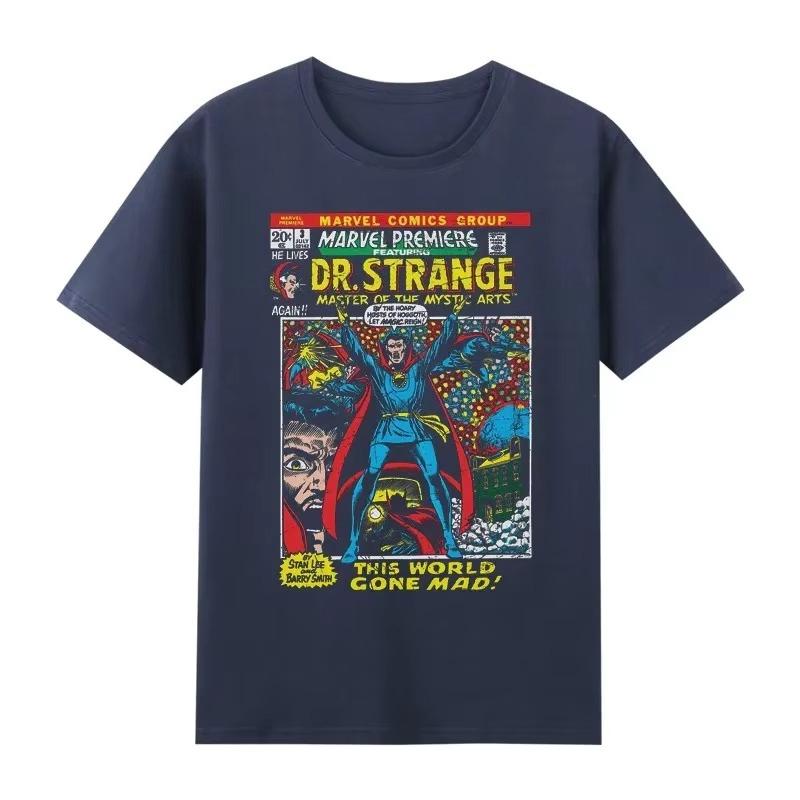 Nové jarní a letní tričko s krátkým rukávem Film Americké drama Doctor Strange Potištěné oblečení Podzimní a zimní spodní prádlo