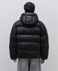 Musinsa Standard Glossy Ripstop Hooded Short Padded Jacket [Black]