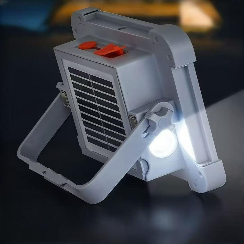 Rechargeable Solar Floodlight Outdoor Portable LED Multifunctional Spotlight Waterproof Emergency Lighting Floodlight
