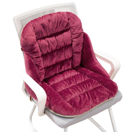 Seat Cushion with Removable Washable Cover Thick High-Resilience Filling Integrated Design Ergonomic Chair Cushion