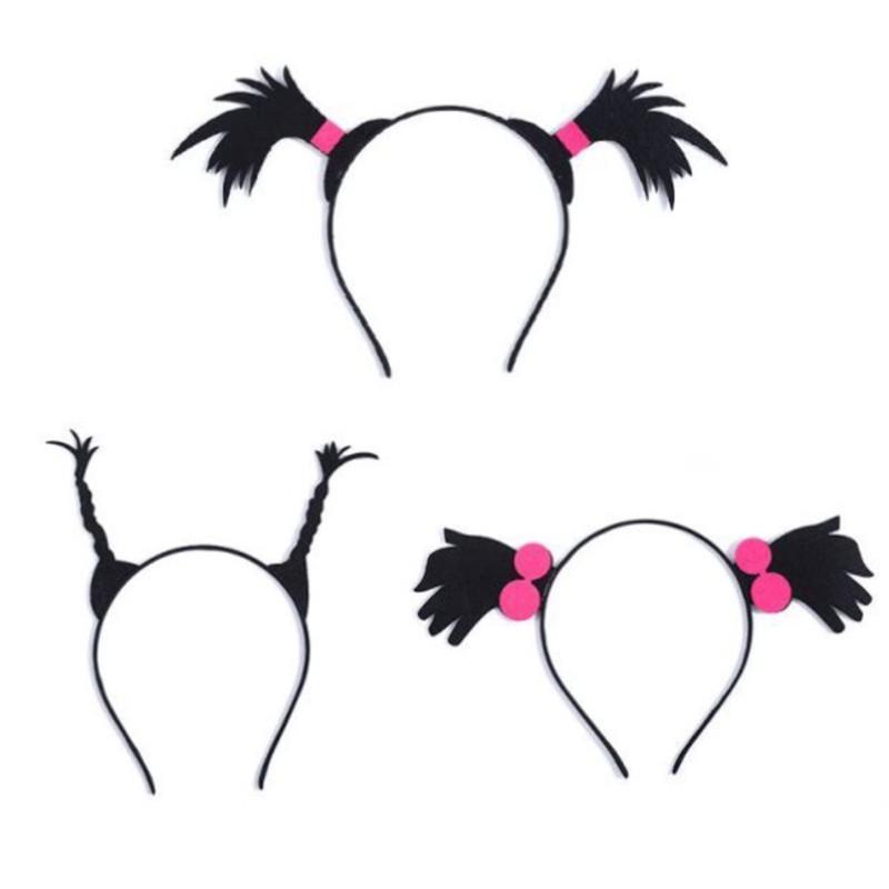 Personalized Halloween Arrow Headband & WiFi Exclamation Hair Clip for Braids