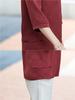 Stylowa koszula z siedmioma rękawami i kołnierzykiem na lato 2026 dla kobiet w średnim i starszym wieku - Opcje w rozmiarach Plus Size
