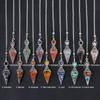 Natural Stone Spirit Pendulum Pendant Latticed Chain Energy Luck Mysterious Reiki Resin For Jewelry Making Accessories Necklaces