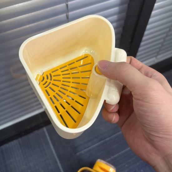 Suction Cup Kitchen Sink Strainer Basket Large Capacity Simple Installation Corner Sink Trash Catcher Sponge Holder