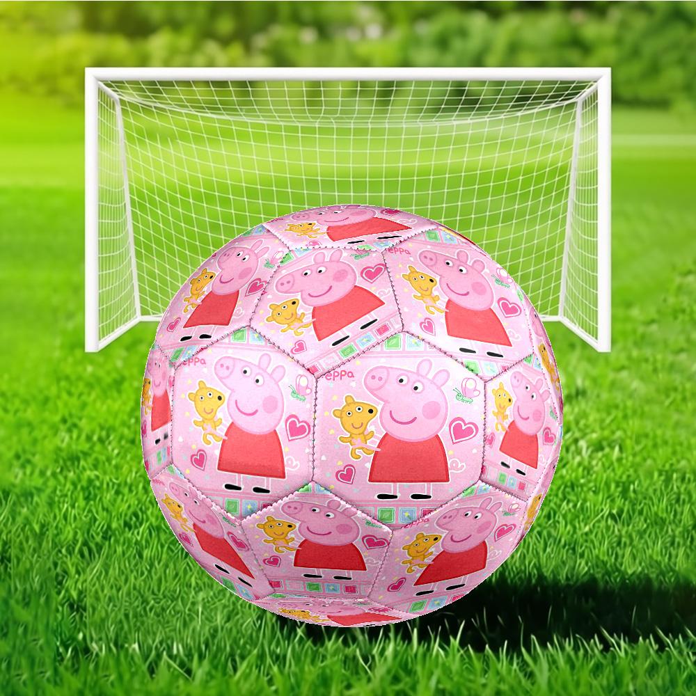 Dance Party With Peppa Size 5 Soccer Ball, Suitable for Training and Matches, High-Elasticity, Wear-Resistant Material Gift for Fan