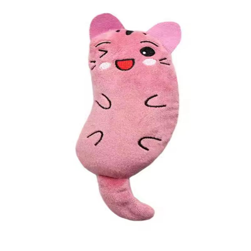 Funny Pet Plush Embroidery Catnip Toy Cat Expressive Mouse Toys Interactive Cat Toy Kitten Bite Resistance Toy Pet Accessories