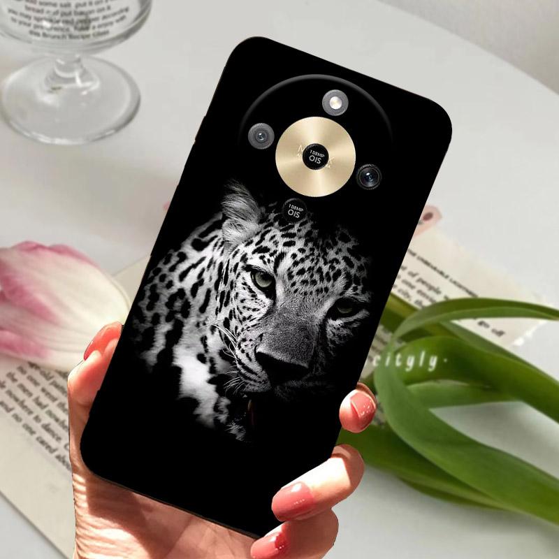 For Honor X9D Phone Case MTN-NX1 Cool Wolf Lion Silicone Back Cover For Honor Magic 8 Lite X 70 HonorX70 HonorX9d Soft TPU Funda