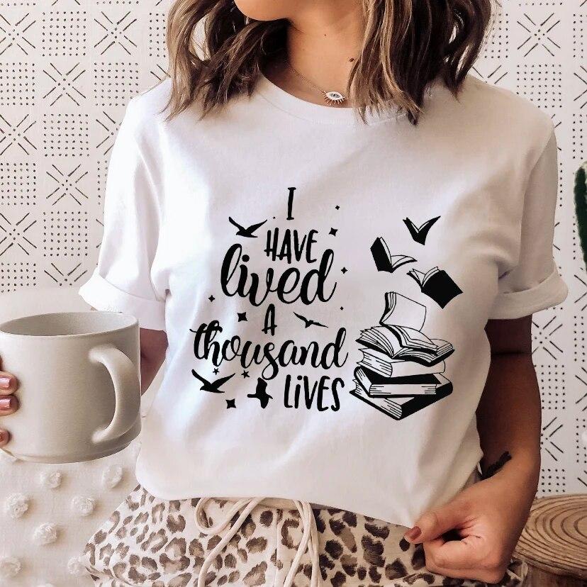 MAGIC FAIRY TALE Summer Woman T Shirt Cute Printing Design Oversized Short Sleeve Comfort Female Tee Gift White Girl Clothes