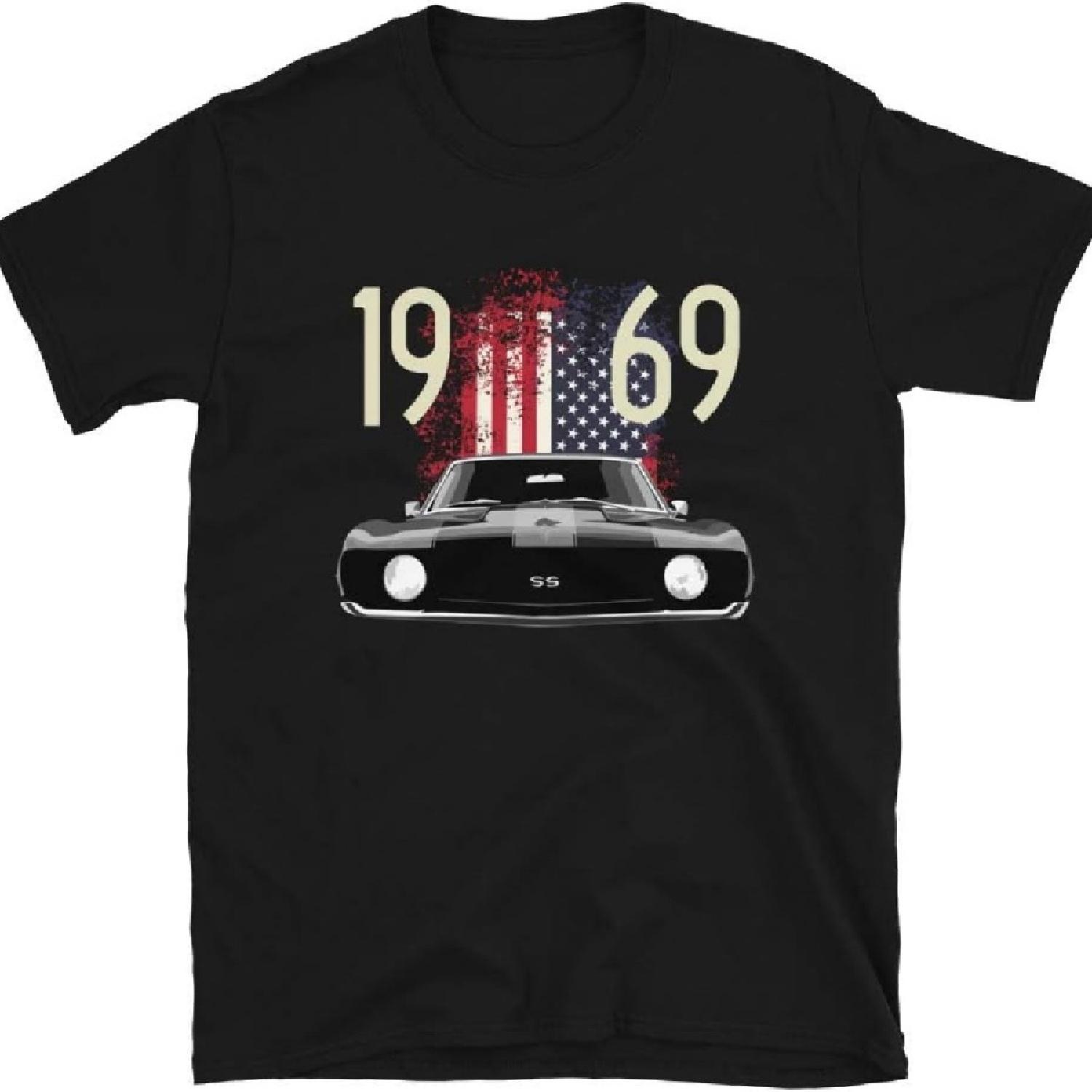 

1969 Camaro SS American Short-Sleeve Unisex T-Shirt Black XXXXXL