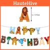 Lion King Children's Birthday Party Banner Decorations Simba Animation Cake Inserts Balloons Pull Flags
