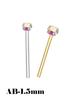 925 Silver Crystal Different Size Nose Studs Nose Piercing Body Jewelry Piercing Nez Pircing Nariz Joyería Corporal