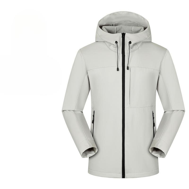 Compound Fleece Jacket New Style Men and Women Fashion Integrated Soft Shell Jacket Couple Windproof Waterproof Jacket