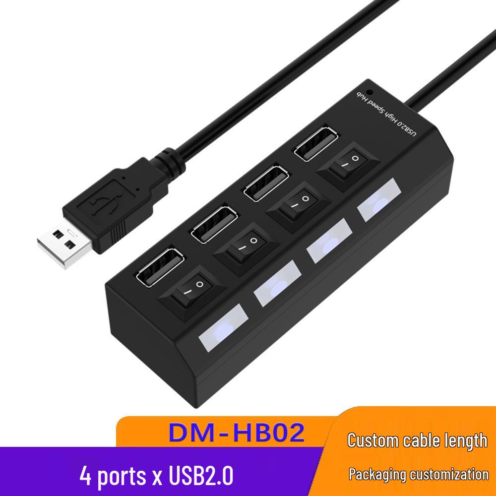 

High-Speed 4-Port USB 3.0 Hub with Independent Switches
