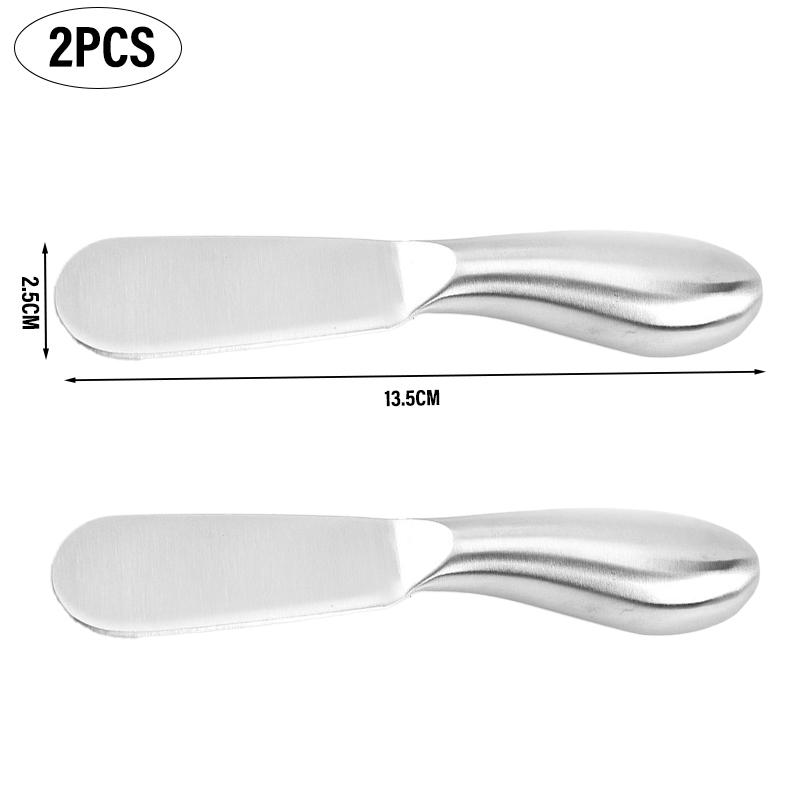 2 Style Stainless Steel Butter Cutter Cheese Cake Jam Cream Spatula Multifunction BreadKnife DIY Portable Kitchen Baking Tools