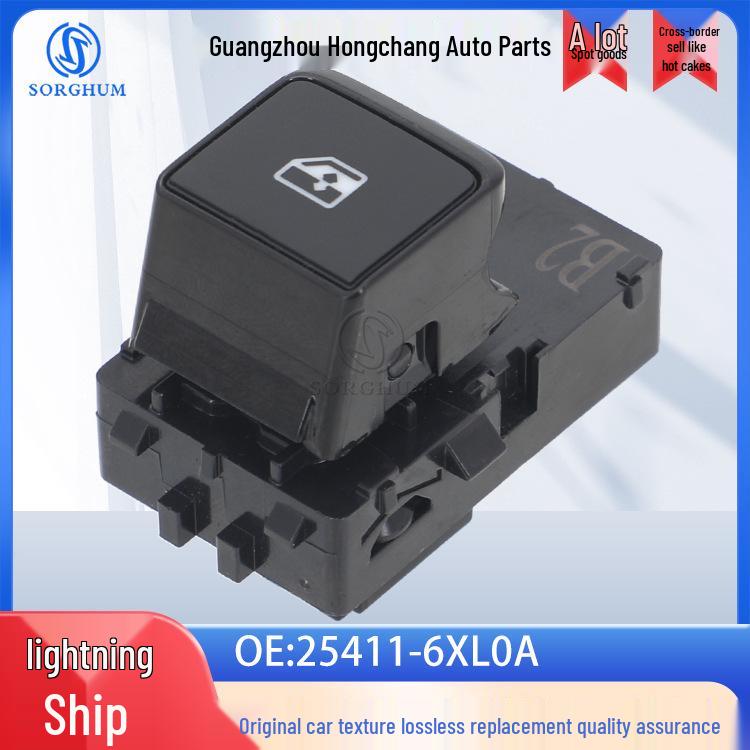 25411-6XL0A: Suitable for Nissan Qashqai window lift switch or glass lifter. Electric