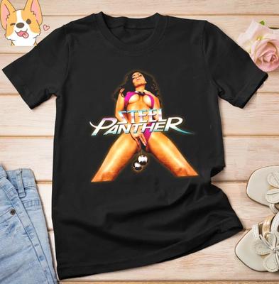 La Band Steel Panther la ragazza Uomini Neri tutte le taglie Regalo Maglietta per Fan