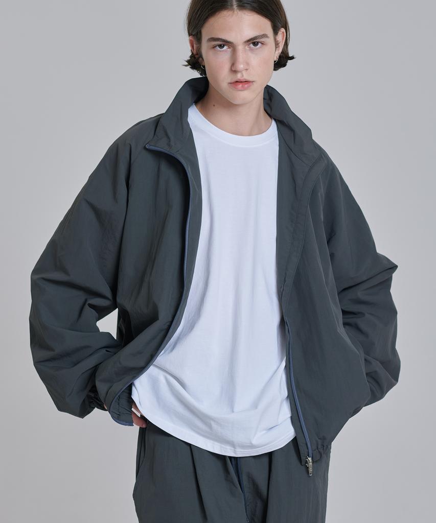 Raw Lab Retro Nylon Windbreaker (Charcoal)