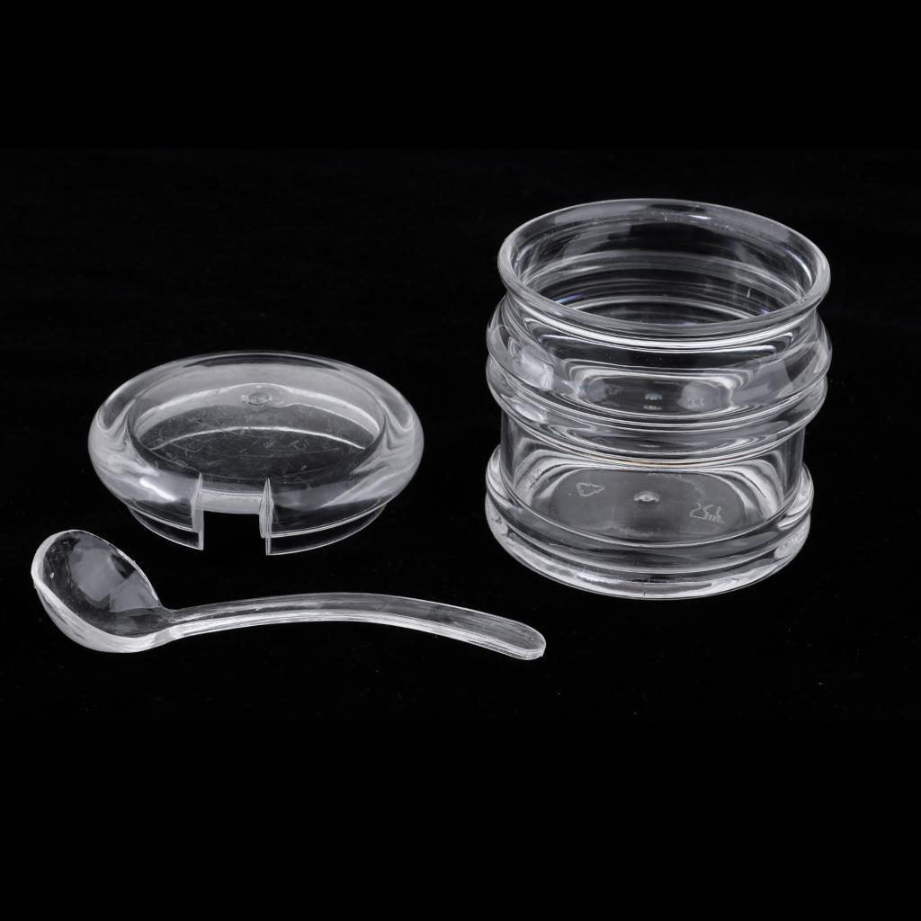 Clear Seasoning Box Acrylic Storage Container Condiment Jars