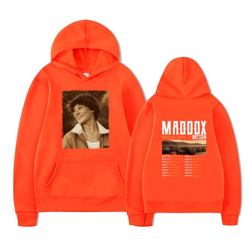 Maddox Batson 2025 fashion new printed hoodie men's long sleeved sportswear fashion pullover hoodie hooded pocket sweatshirt