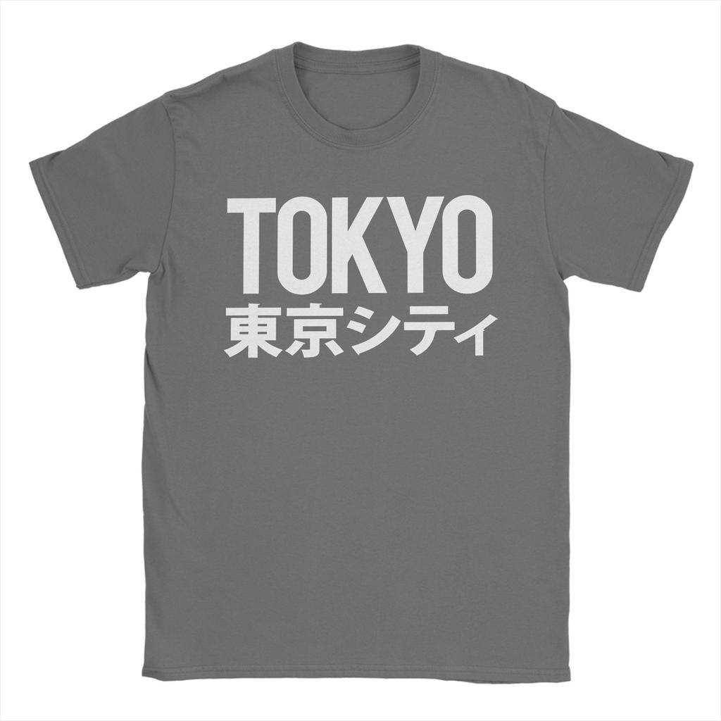 Vintage Tokyo City Japan Japanese TShirts for Men Round Neck 100 Cotton T Shirts  Short Sleeve Tees Plus Size Tops