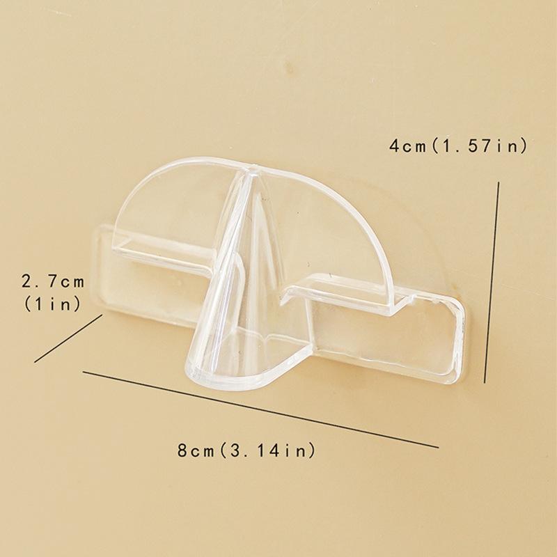 1pack Glasses Storage Rack, Wall-Mounted Sunglasses Storage Rack, Wall, Home Decoration (Transparent Color)