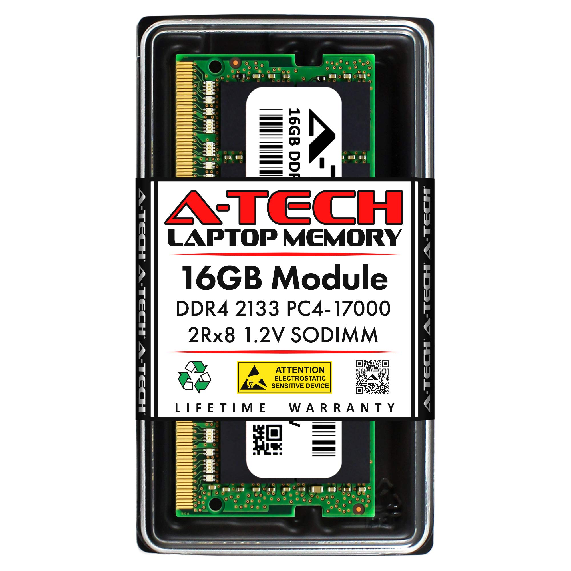

16GB RAM for QNAP NAS DDR4 2133MHz SODIMM 2Rx8 260Pin Memory Upgrade A-Tech TS-932PX PC4-17000 1.2V Non-ECC SO-DIMM