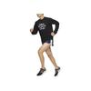 Nike Track Club Letter Print Crew Neck Pullover Quick-Dry Casual Long Sleeve T-Shirt Men Tops Black FB6828-010