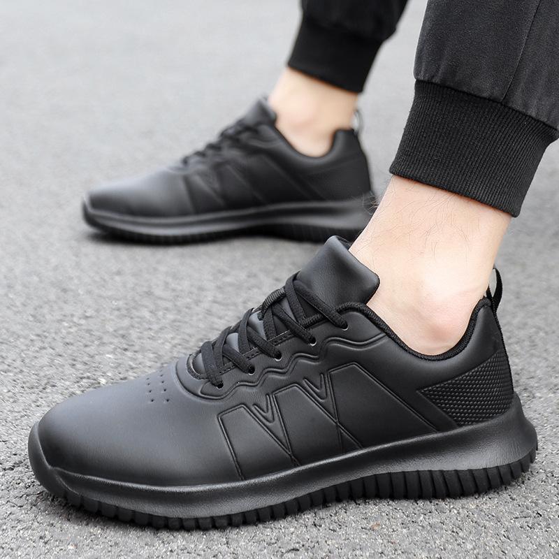 Scarpe Casual da Chef da Uomo e da Donna Quattro Stagioni Leggere Suola Morbida Comode Scarpe da Lavoro in Pelle