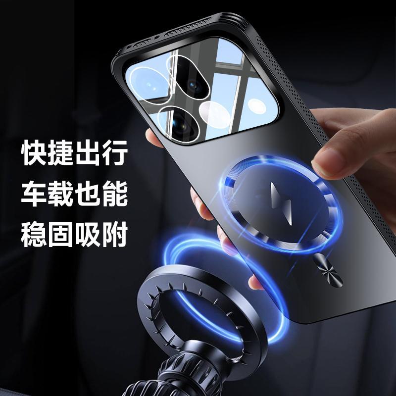 Applicable to OPPOFindX1sPro mobile phone case, new lens all-inclusive, magnetic suction, heat dissipation and anti-drop case, male