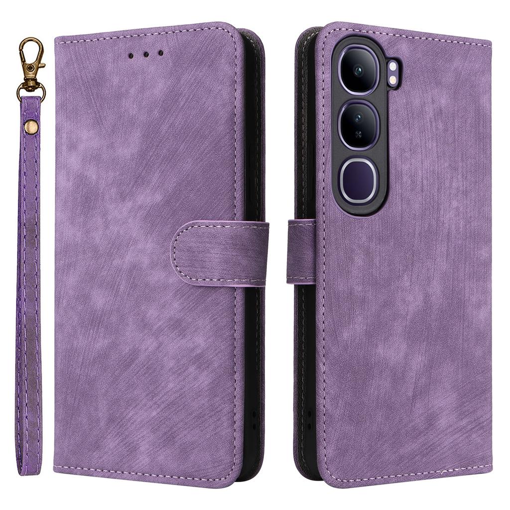 Wallet Phone Case for vivo V40 SE 5G 80W/V40 Lite (Indonesia) 4G/5G RFID Blocking PU Leather Cover Stand View