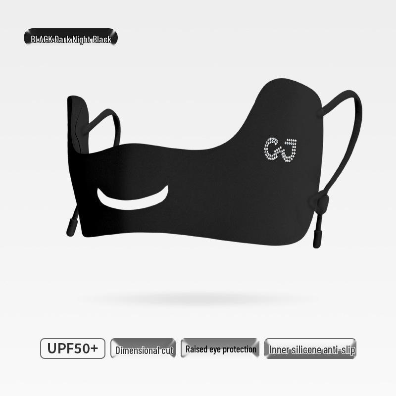 Seamless Butterfly Mask: Women's 24x Sun Protection with Breathable Ice Silk & UV Shield for Eye Corners & Nose