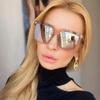 Oversize Brand Designer Sunglasses Women  Vintage T Square Sun Glasses Female Black Gradient Glasses Men Oculos UV400