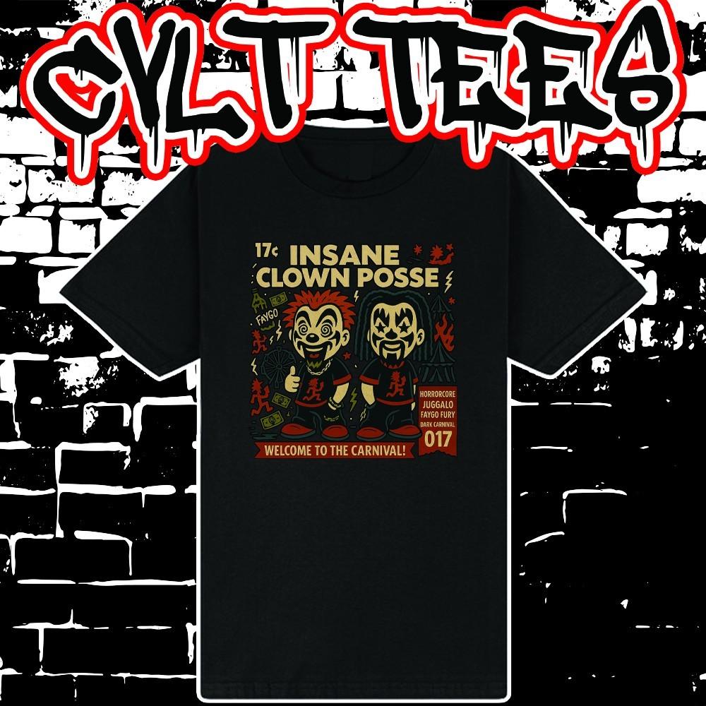 Футболка в стиле обложки комикса Insane Clown Posse ICP ~ 100% Хлопок Juggalo Унисекс XXL