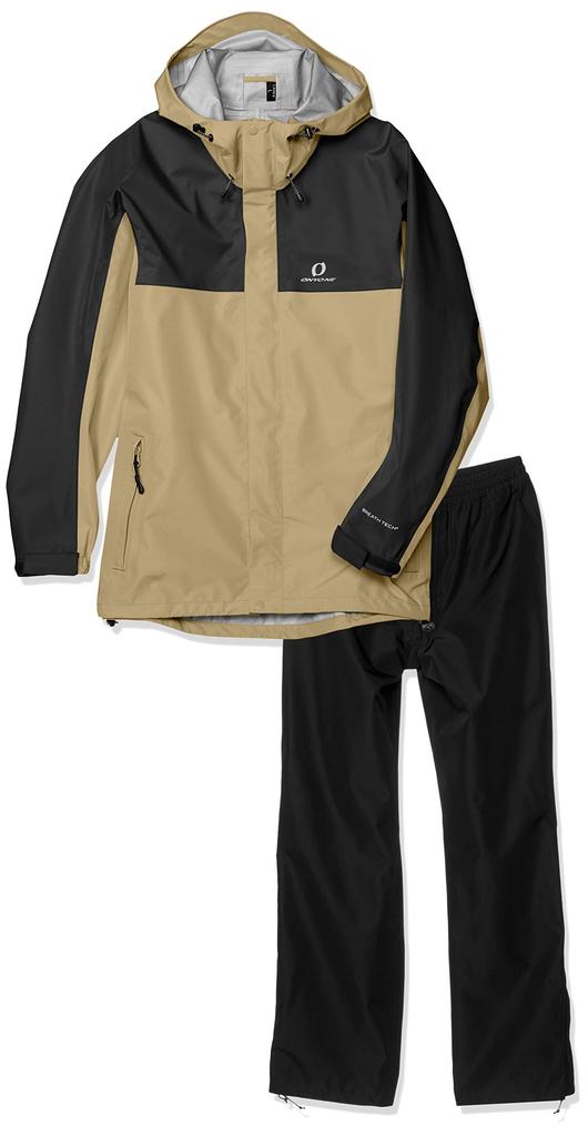 ONYONE Rain Suit Beige X Size S Size 256009 Women's 3-Layer (ODS82030), Black, (Japan),