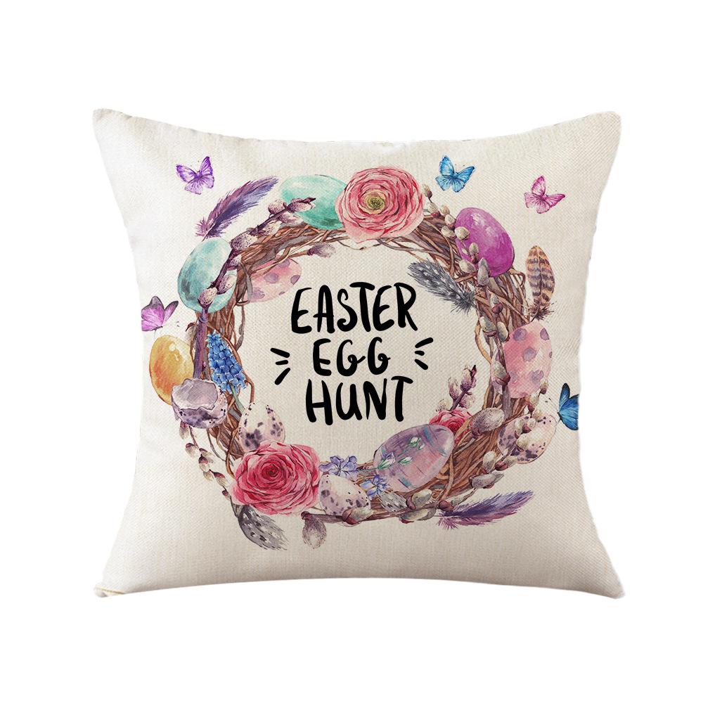 New Easter Sofa Pillow Interior Decoration Pillow Cover Office Sofa Pillow Printed Pillow Cover