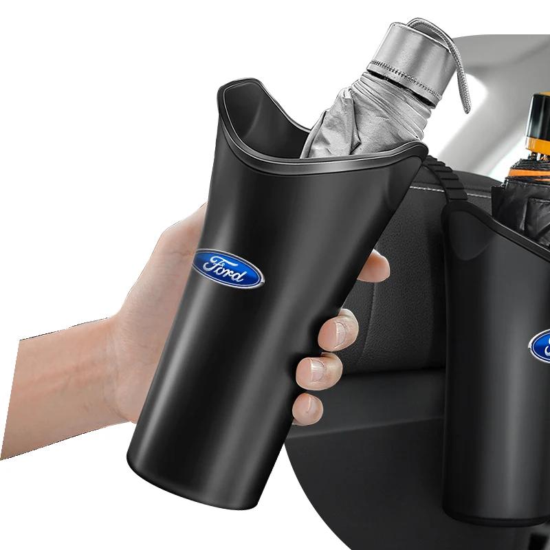 Car Umbrella Stand Storage Box Multi-functional Space Saving Car Sun Umbrella Stand For Ford Ranger Focus Kuga Mustang Mondeo